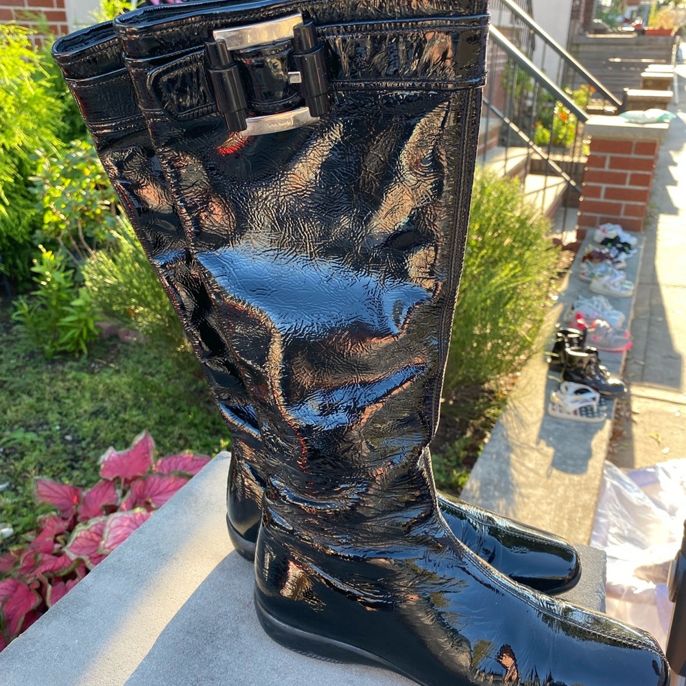 Prada Patent Leather Boots Euro 36.5